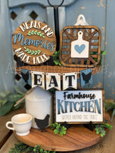Load image into Gallery viewer, Farmhouse Kitchen Quick And Easy Tiered Tray File SVG, Glowforge Tier Tray, LuckyHeartDesignsCo