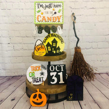 Load image into Gallery viewer, Halloween Tiered Tray File SVG, Glowforge Laser, LuckyHeartDesignsCo