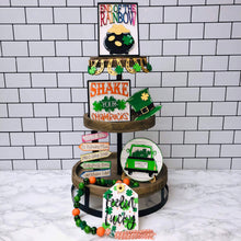 Load image into Gallery viewer, St. Patrick's Day Tiered Tray File SVG, Lucky Tier TrayGlowforge, LuckyHeartDesignsCo