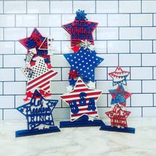 Load image into Gallery viewer, Stacking Stars Fourth Of July File SVG, America USA Glowforge, LuckyHeartDesignsCo