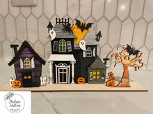 Load image into Gallery viewer, Standing Halloween Haunted House File SVG, Glowforge, LuckyHeartDesignsCo