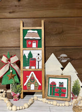 Load image into Gallery viewer, Santa Christmas Interchangeable Leaning Sign File SVG, Glowforge, LuckyHeartDesignsCo