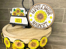 Load image into Gallery viewer, Sunny Farms Sunflower Tiered Tray File SVG, Tier Tray Glowforge, LuckyHeartDesignsCo