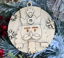 Load image into Gallery viewer, Nutcracker Christmas Ornament File SVG, Glowforge, LuckyHeartDesignsCo