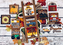 Load image into Gallery viewer, Fall Pumpkin Patch Interchangeable Leaning Sign File SVG, Glowforge, LuckyHeartDesignsCo