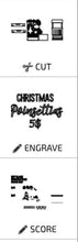 Load image into Gallery viewer, Poinsettia Christmas Interchangeable Market Stand File SVG, Glowforge, laser, LuckyHeartDesignsCo