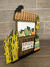 Load image into Gallery viewer, Fall Pumpkin Interchangeable Market Stand File SVG, Glowforge, LuckyHeartDesignsCo