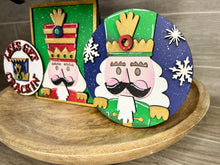 Load image into Gallery viewer, Nutcracker Christmas Quick and Easy Tiered Tray File SVG, Glowforge, LuckyHeartDesignsCo