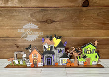 Load image into Gallery viewer, Standing Halloween Haunted House File SVG, Glowforge, LuckyHeartDesignsCo
