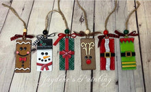 Load image into Gallery viewer, Christmas Ornament Rectangle File SVG, Kids Craft Glowforge, LuckyHeartDesignsCo