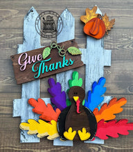 Load image into Gallery viewer, Interchangeable Fence Fall Bundle Sign File SVG, Halloween, Thanksgiving, Scarecrow, Glowforge Seasonal, LuckyHeartDesignsCo