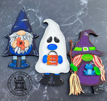 Load image into Gallery viewer, Gnome Halloween Standing File SVG, Glowforge Tiered Tray, LuckyHeartDesignsCo
