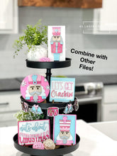 Load image into Gallery viewer, Nutcracker Christmas Quick and Easy Tiered Tray File SVG, Glowforge, LuckyHeartDesignsCo