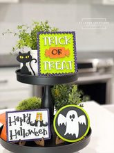 Load image into Gallery viewer, Halloween Quick and Easy Tiered Tray File SVG, Glowforge Tier Tray, LuckyHeartDesignsCO