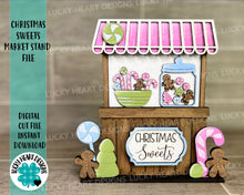 Load image into Gallery viewer, Christmas Sweets Interchangeable Market Stand File SVG, Glowforge, LuckyHeartDesignsCo