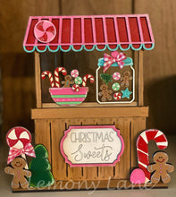Load image into Gallery viewer, Christmas Sweets Interchangeable Market Stand File SVG, Glowforge, LuckyHeartDesignsCo