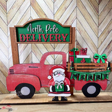 Load image into Gallery viewer, Santa add on Interchangeable Farmhouse Truck File SVG, Glowforge Christmas, LuckyHeartDesignsCo