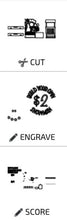 Load image into Gallery viewer, Snowman Interchangeable Market Stand File SVG, Glowforge Winter, LuckyHeartDesignsCo