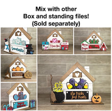 Load image into Gallery viewer, Shiplap Interchangeable Box House File SVG, Glowforge, LuckyHeartDesignsCo