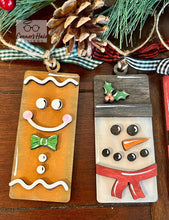 Load image into Gallery viewer, Christmas Ornament Rectangle File SVG, Kids Craft Glowforge, LuckyHeartDesignsCo