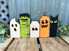 Load image into Gallery viewer, Rustic Standing Halloween Family File SVG, Glowforge, LuckyHeartDesignsCo