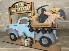 Load image into Gallery viewer, Scary Halloween add on Interchangeable Farmhouse Truck File SVG, Glowforge Fall, LuckyHeartDesignsCo
