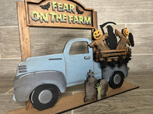 Load image into Gallery viewer, Scary Halloween add on Interchangeable Farmhouse Truck File SVG, Glowforge Fall, LuckyHeartDesignsCo