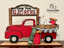 Load image into Gallery viewer, Snowy Farms add on Interchangeable Farmhouse Truck File SVG, Glowforge Winter, LuckyHeartDesignsCo