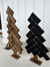 Load image into Gallery viewer, Pallet Herringbone Christmas Tree File SVG, Farmhouse Glowforge, LuckyHeartDesignsCo