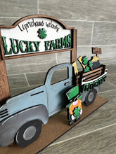Load image into Gallery viewer, St Patrick's Day add on Interchangeable Farmhouse Truck File SVG, Glowforge, LuckyHeartDesignsCo