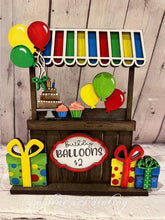 Load image into Gallery viewer, Birthday Balloon Interchangeable Market Stand File SVG, Glowforge, LuckyHeartDesignsCo