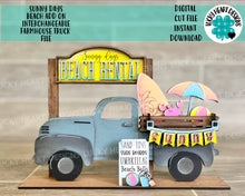 Load image into Gallery viewer, Sunny Days Beach add on Interchangeable Farmhouse Truck File SVG, Glowforge Summer, LuckyHeartDesignsCo