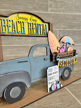 Load image into Gallery viewer, Sunny Days Beach add on Interchangeable Farmhouse Truck File SVG, Glowforge Summer, LuckyHeartDesignsCo
