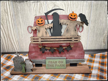 Load image into Gallery viewer, Scary Halloween add on Interchangeable Farmhouse Truck File SVG, Glowforge Fall, LuckyHeartDesignsCo