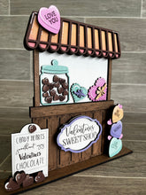Load image into Gallery viewer, Valentines Sweet Shop Interchangeable Market Stand File SVG, Glowforge, LuckyHeartDesignsCo