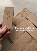 Load image into Gallery viewer, Pallet Herringbone Christmas Tree File SVG, Farmhouse Glowforge, LuckyHeartDesignsCo