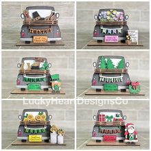 Load image into Gallery viewer, Interchangeable Farmhouse Truck Rear File SVG, Glowforge, LuckyHeartDesignsCo