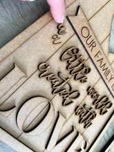 Load image into Gallery viewer, Together Family Quote Sign File SVG, Glowforge, LuckyHeartDesignsCo