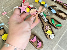 Load image into Gallery viewer, Summer Tiered Tray Wood Scoop File SVG, Glowforge Beach Fishing, LuckyHeartDesignsCo