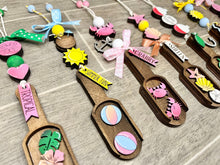 Load image into Gallery viewer, Summer Tiered Tray Wood Scoop File SVG, Glowforge Beach Fishing, LuckyHeartDesignsCo