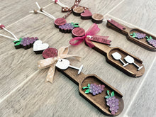 Load image into Gallery viewer, Wine Tiered Tray Wood Scoop File SVG, Glowforge, LuckyHeartDesignsCo