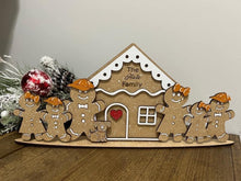 Load image into Gallery viewer, Standing Gingerbread Family File SVG File, Glowforge, LuckyHeartDesignsCo