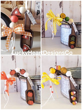 Load image into Gallery viewer, Fall Halloween Tiered Tray Wood Scoop File SVG, Glowforge Bead Garland, LuckyHeartDesignsCo