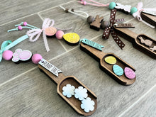 Load image into Gallery viewer, Easter Tiered Tray Wood Scoop File SVG, Glowforge Bunny, LuckyHeartDesignsCo