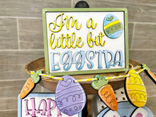 Load image into Gallery viewer, Eggstra Easter Quick and Easy Tiered Tray File SVG, Glowforge Bunny, LuckyHeartDesignsCO