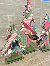 Load image into Gallery viewer, Rustic Geometric Christmas Tree File SVG, Glowforge Farmhouse, LuckyHeartDesigns