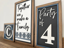 Load image into Gallery viewer, Family Sign Trio File SVG, Glowforge, LuckyHeartDesignsCo