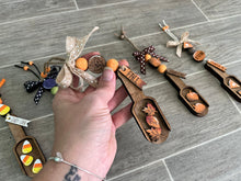 Load image into Gallery viewer, Fall Halloween Tiered Tray Wood Scoop File SVG, Glowforge Bead Garland, LuckyHeartDesignsCo