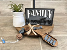 Load image into Gallery viewer, Family Home Tiered Tray Wood Scoop File SVG, Part Of, Glowforge, LuckyHeartDesignsCo