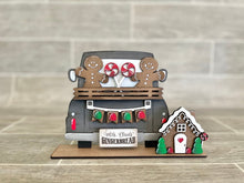 Load image into Gallery viewer, Gingerbread add on Interchangeable Farmhouse Truck File SVG, Glowforge Christmas, LuckyHeartDesignsCo